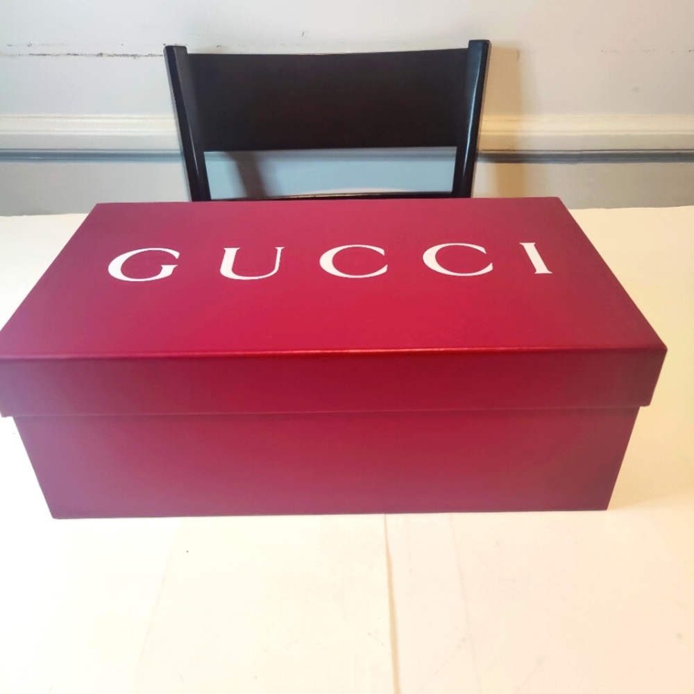 Gucci Empty Shoe Box Burgundy
